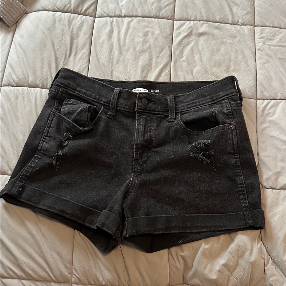 Old Navy Charcoal Boyfriend Denim Short